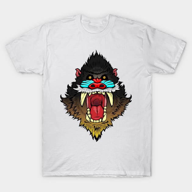 Super Intense Mandrill T-Shirt by itsmidnight